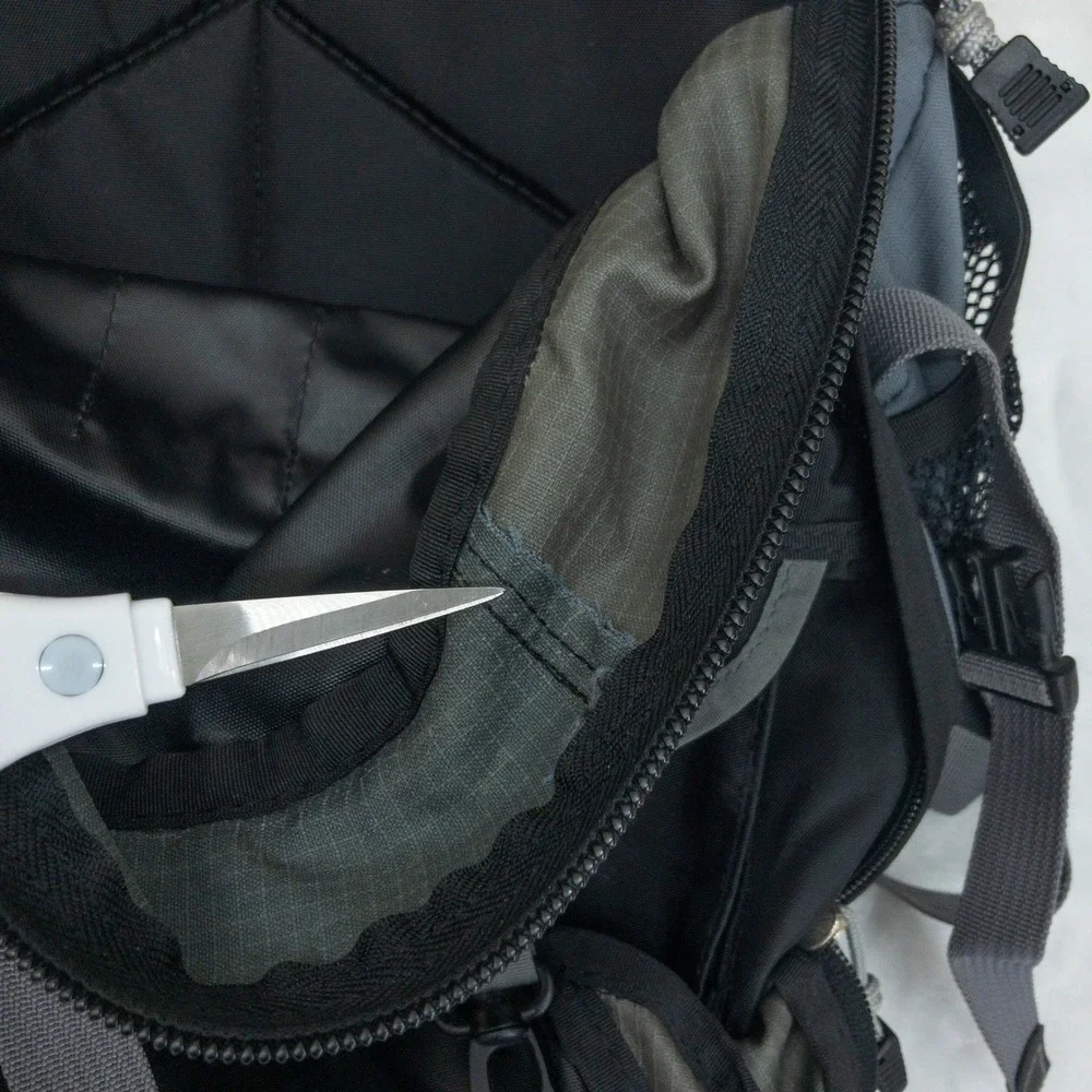 JanSport Equinox 33 Backpack Gray Technical Hiking Daypack Travel ISSUE